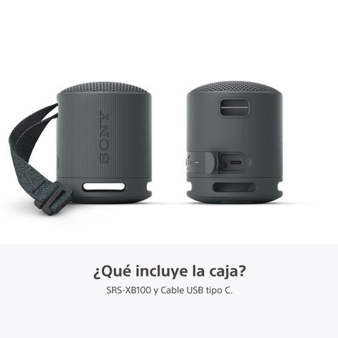Parlante inalámbrico portátil XB100 Negro-4