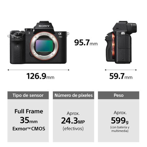 Cámara full-frame ILCE-7M2K Sensor CMOS Exmor-1