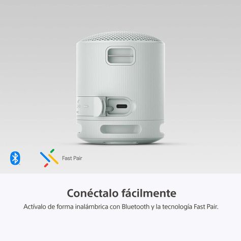 Parlante inalámbrico portátil XB100 Gris-2