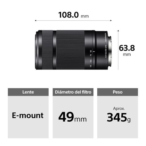 Lente Montura E SEL55210-3