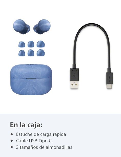Audífonos inalámbricos con cancelación de ruido LinkBuds S WF-LS900N Azul-2