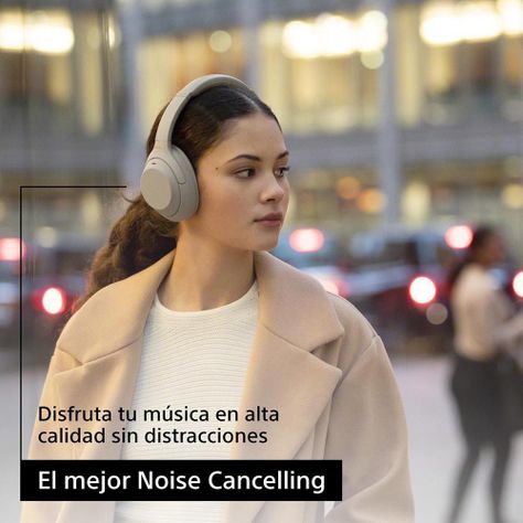 Audífonos Inalámbricos Noise Cancelling WH-1000XM4 Plata-2