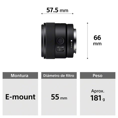 Lente Montura E SEL11F18-4