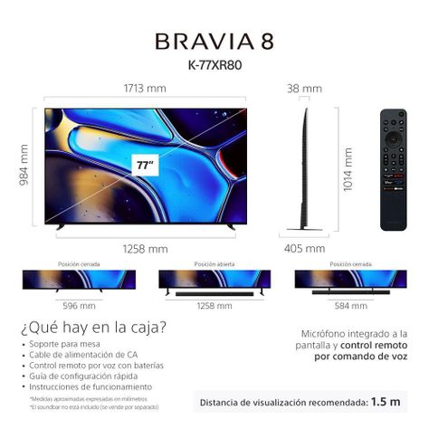 OLED BRAVIA 8 4K Ultra HDR Google TV 77"-6