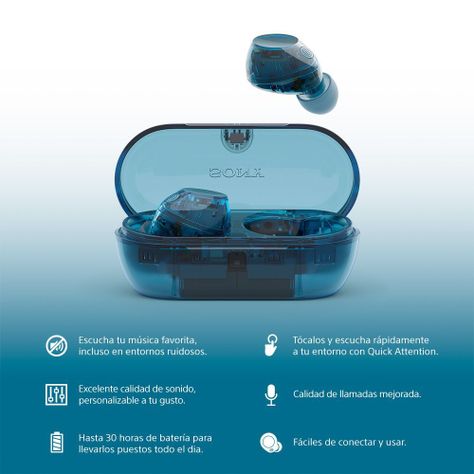 Audífonos inalámbricos con noise cancelling WF-C710N Azul-3