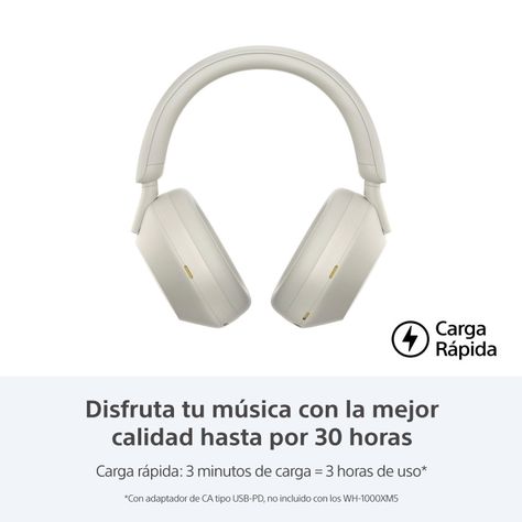 Audífonos Noice Cancelling WH-1000XM5 Plata-1