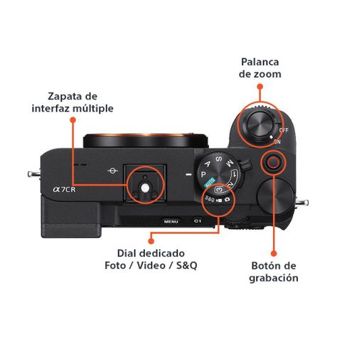 Cámara Profesional Compacta Full Frame Mirrorless ILCE-7CR Negra-2