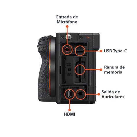 Cámara Profesional Compacta Full Frame Mirrorless ILCE-7CR Negra-3
