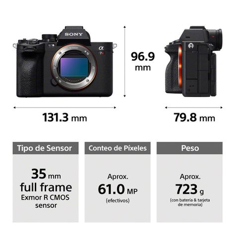 Cámara de high resolution full-frame a7R V-2
