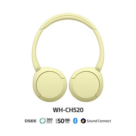 Audífonos inalámbricos WH-CH520 Amarillo-1