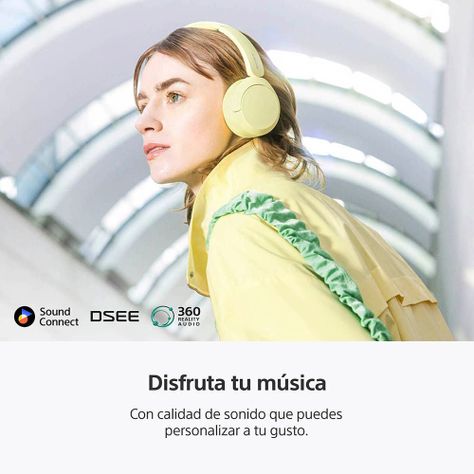 Audífonos inalámbricos WH-CH520 Amarillo-4