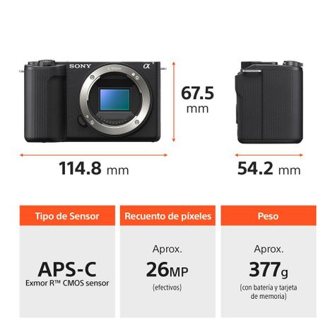 Cámara ZV-E10 II para videoblogs + Lente SELP16502-2