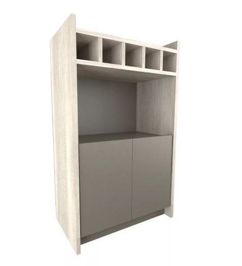 Mesa Bar Recibidor Cava Organizador Vinos Funcional-1