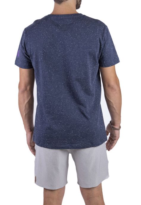Polera Material Reciclado 2do Pegue Azul Local Crew-3