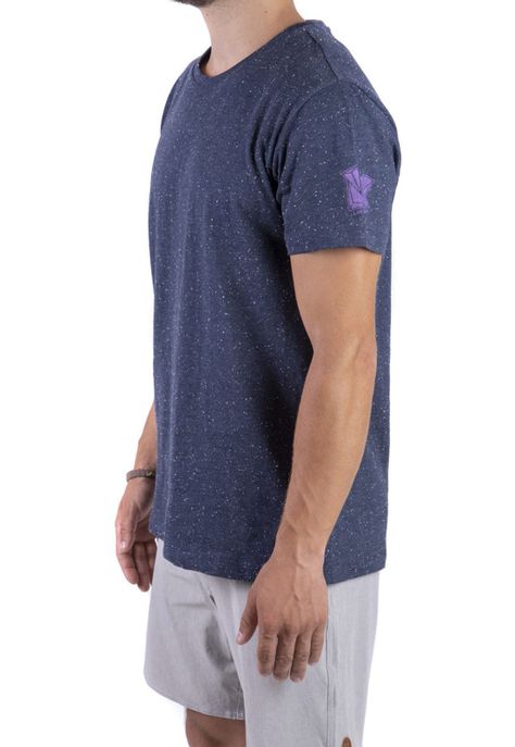 Polera Material Reciclado 2do Pegue Azul Local Crew-1