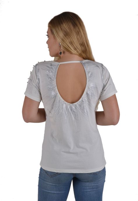 Polera Pintas Blanco Alexandra Cid-1
