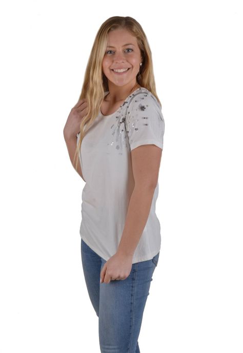 Polera Pintas Blanco Alexandra Cid-2