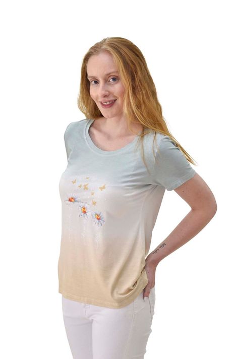 Polera degrade beige Alexandra Cid-0