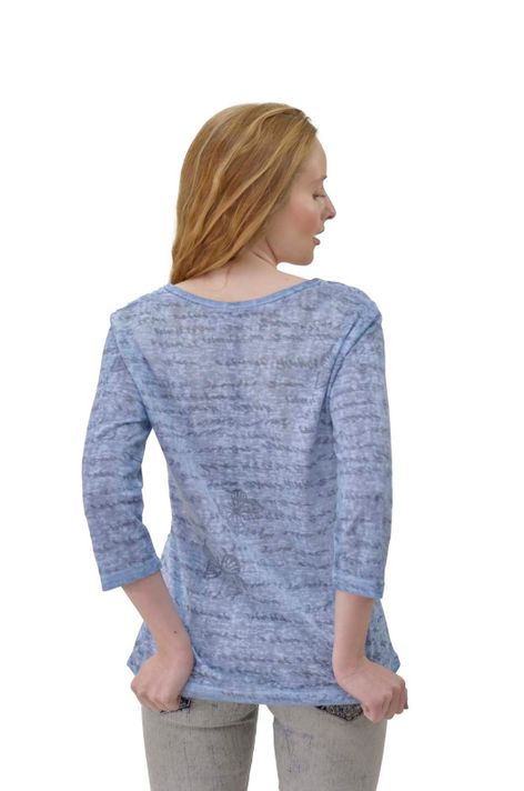 Polera letras azul Alexandra Cid-2