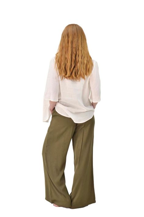 Pantalon Cinturon Olivo Alexandra Cid-2