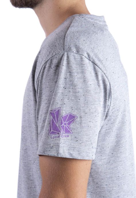 Polera Material Reciclado 2do Pegue Gris Local Crew-3