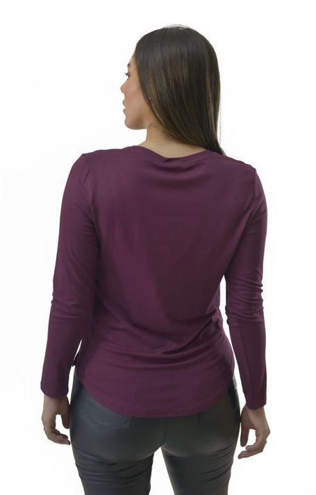 Polera Broches Burgundy Alexandra Cid-2