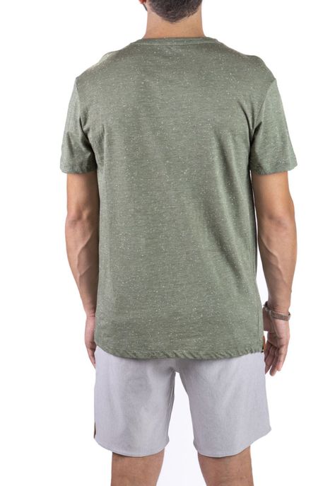 Polera Material Recilcado 2do Pegue Verde Local Crew-4