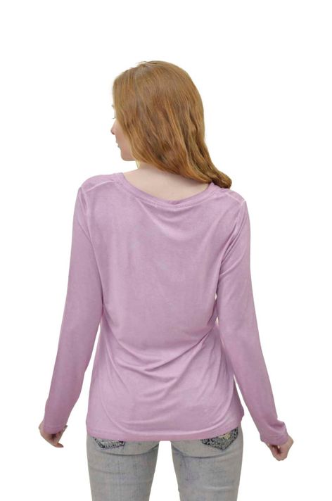 Polera Manga Larga rosado Alexandra Cid-2