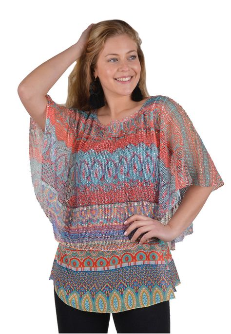 Polera Malla Colores Alexandra Cid-0