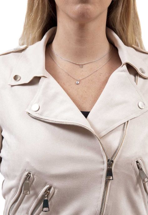Chaqueta Suede Beige Alexandra Cid-2