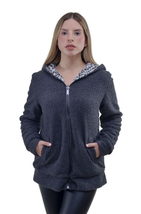 Chaqueta Mutton Doble Gris Alexandra Cid-0