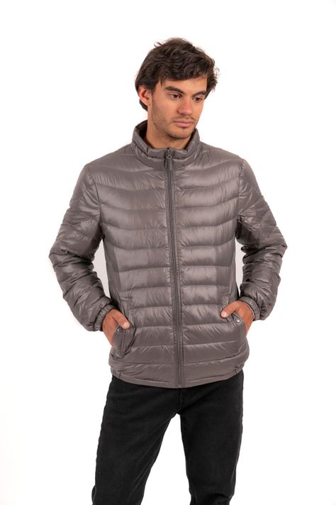 Parka Down Hombre S/g Gris Local crew-1