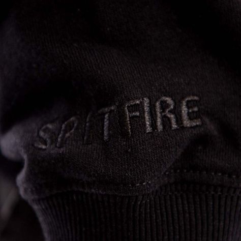 Polerón Negro Crew Unisex Spitfire Hombre-6