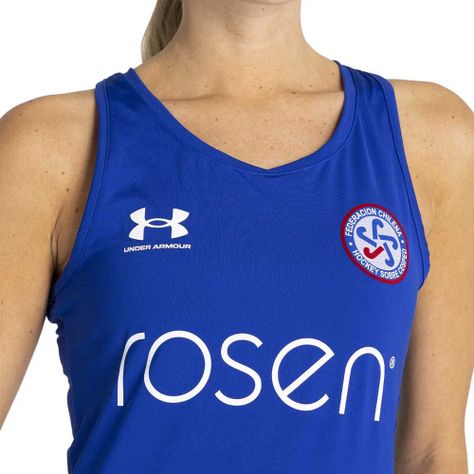 Polera Mujer Deportiva Sin Mangas Azul Under Armour-2