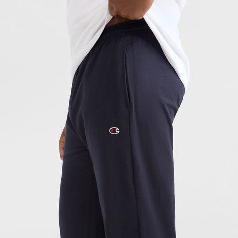 Jogger Hombre Algodón Azul C Logo Champion-2