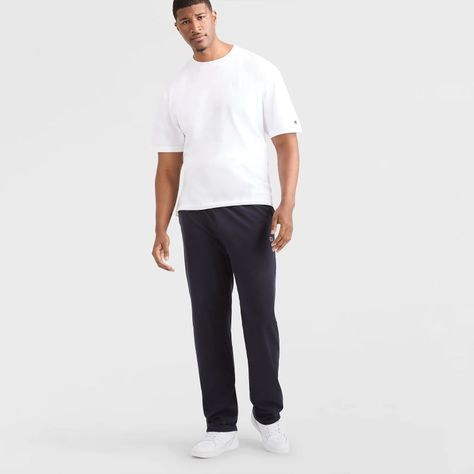 Jogger Hombre Algodón Azul C Logo Champion-3