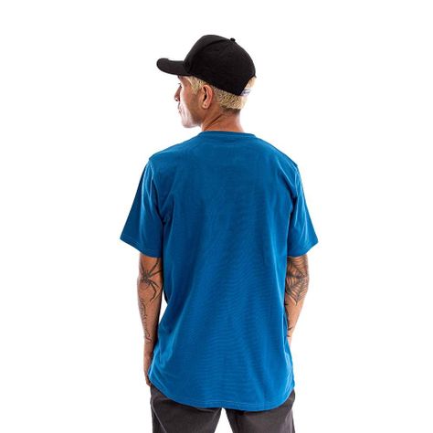 Polera Manga Corta Bighead Hombre Azul 2023 Spitfire-3