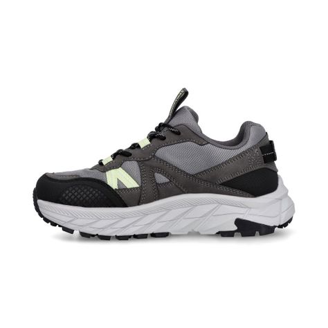 Zapatillas Outdoor Mujer Cliff Gris Negro Spalding-1