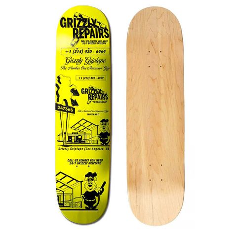 Tabla Skate Deck Repair 8.0'' Grizzly Griptape-0