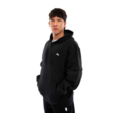 Polerón Cac1ke Hoodie Cargo Negro-3