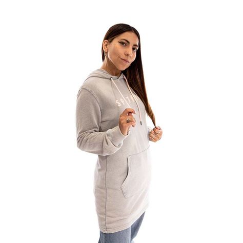 Polerón Hoodie Long Fit Mujer Spitfire Beige-2