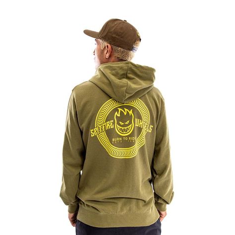 Polerón Hoodie Hombre Spitfire Oliva-3