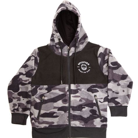 Polerón Micropolar Full Zipper Gris Niños Spitfire-3