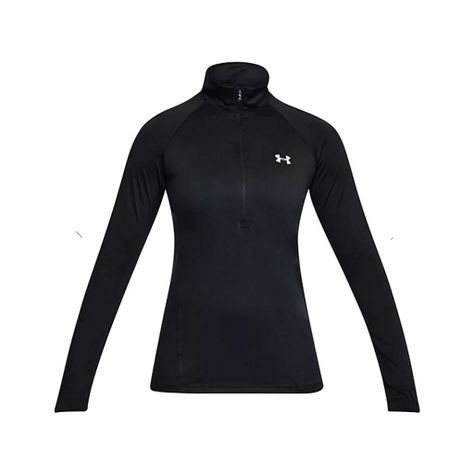 Polerón Primera Capa Mujer UA Tech ™ 1/2 Zip Negro Under Armour-0
