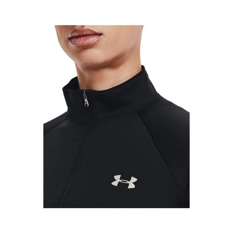 Polerón Primera Capa Mujer UA Tech ™ 1/2 Zip Negro Under Armour-3