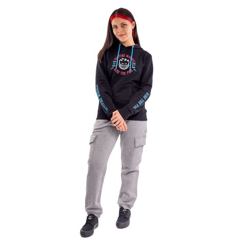 Polerón Hoodie Mujer Spitfire Fucsia-5