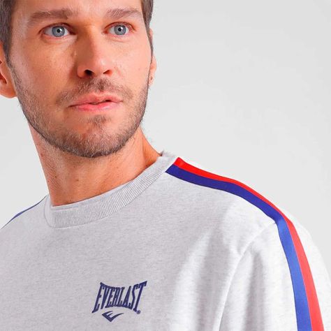Polerón Hombre Everlast Gris Melange Terry Jab-2