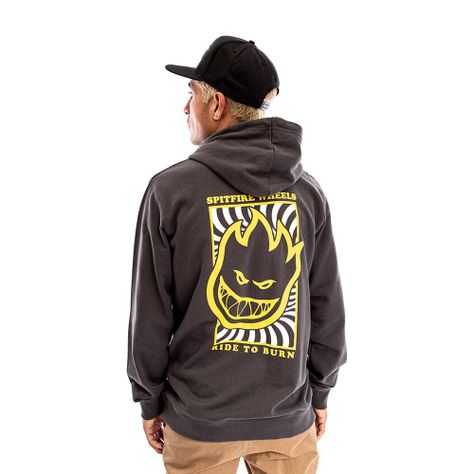 Polerón Hoodie Canguro Hombre Spitfire Oliva-3