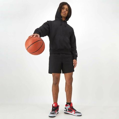 Short Hombre 7'' Negro Reverse Weave Cut Off C Logo Champion-4