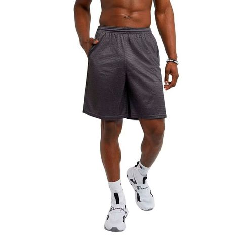 Short Hombre 9'' Gris Classic Mesh Champion-0